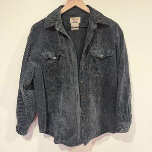 Vintage At Last & Co Women's Size M 100% cotton corduroy button down